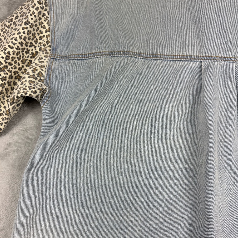 POL boutique jacket sz small oversized fit with animal print sleeves - Picture 7 of 12